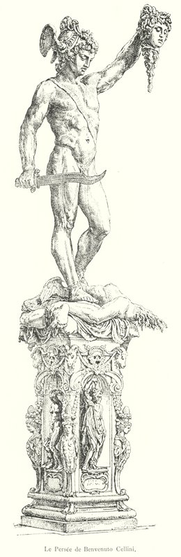 Persee de Benvenuto Cellini (grafika) autorstwa Italian School