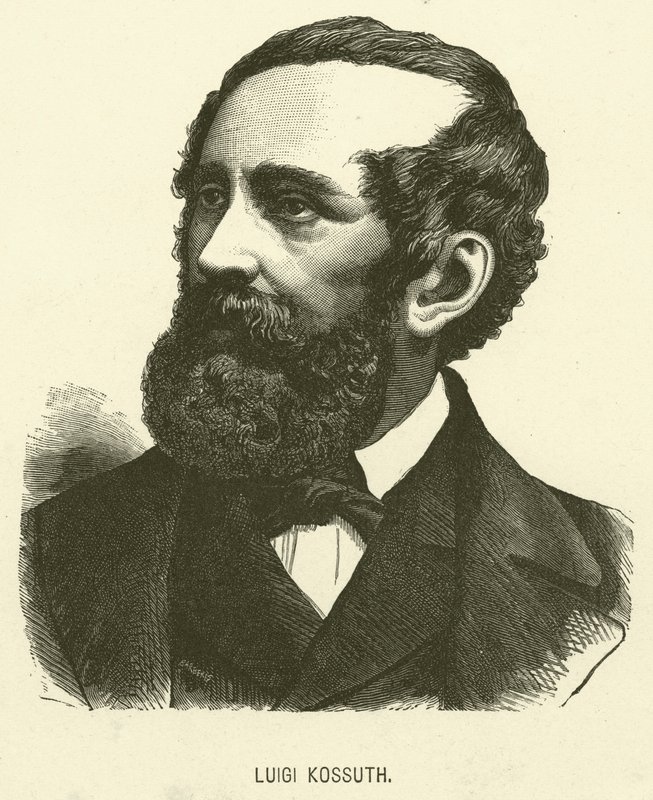 Luigi Kossuth (grafika) autorstwa Italian School