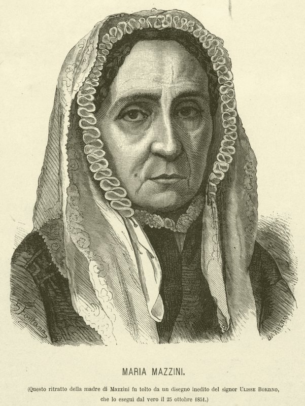 Maria Mazzini (grafika) autorstwa Italian School