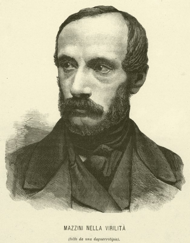 Mazzini Nella Virilita (grafika) autorstwa Italian School