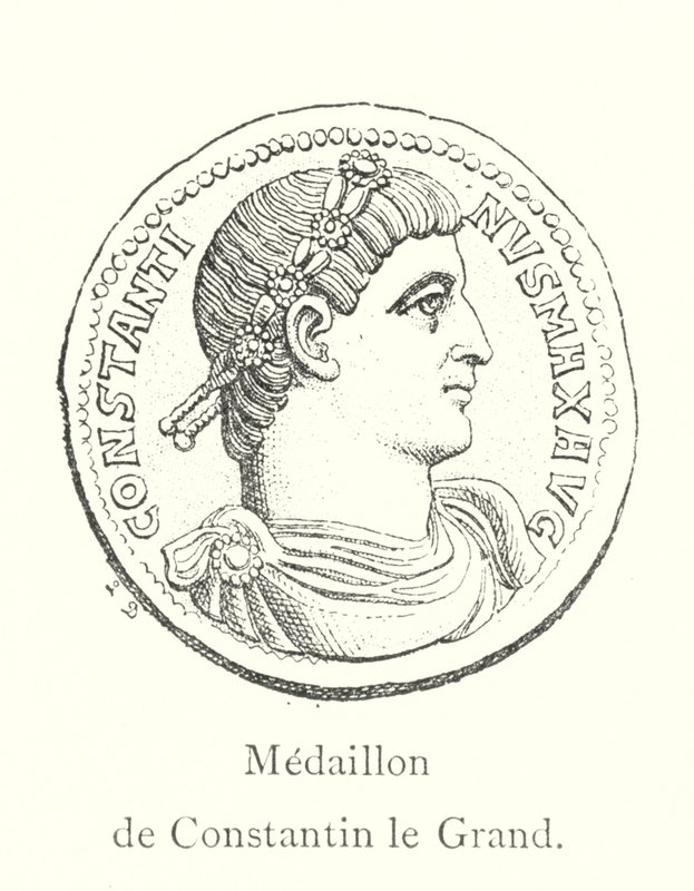 Medalion Konstantyna Wielkiego (grafika) autorstwa Italian School