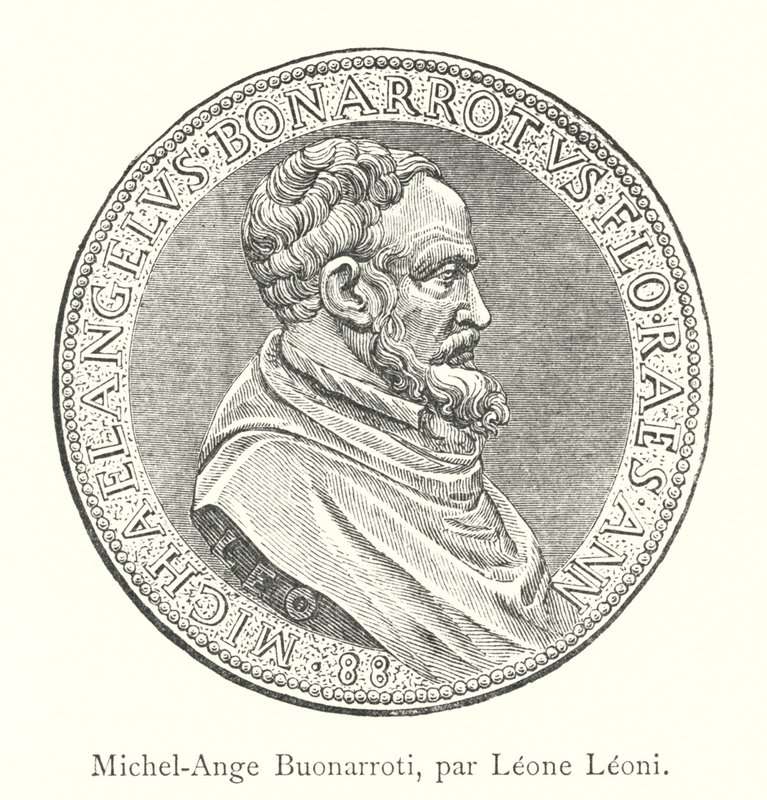 Michel-Ange Buonarroti, par Leone Leoni (grafika) autorstwa Italian School