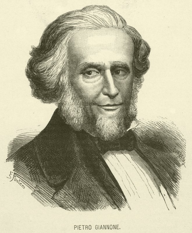 Pietro Giannone (grawerunek) autorstwa Italian School