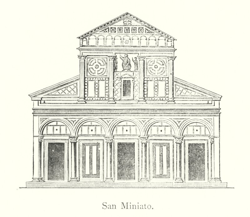 San Miniato (grawerowanie) autorstwa Italian School