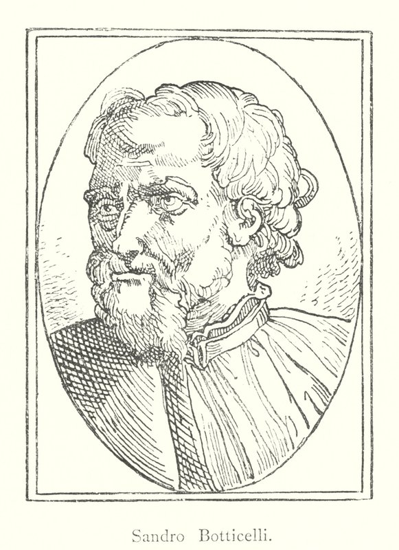 Sandro Botticelli (grawerunek) autorstwa Italian School