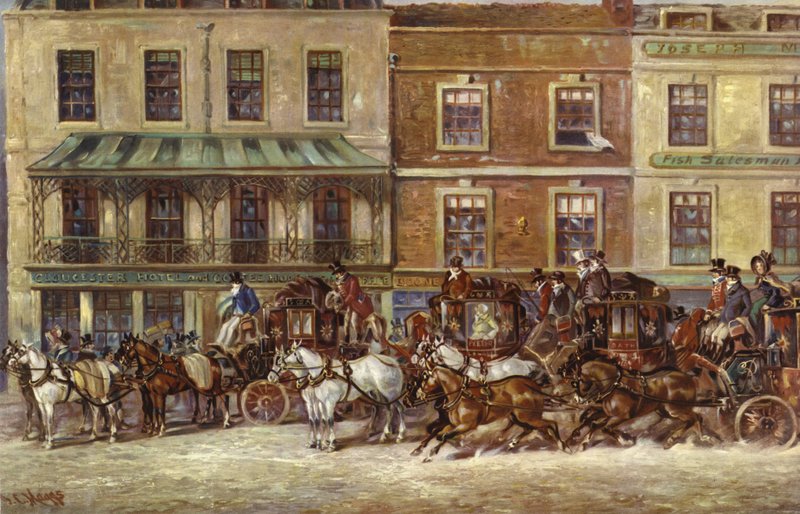 Kawiarnia Gloucester, Piccadilly autorstwa J.C. Maggs