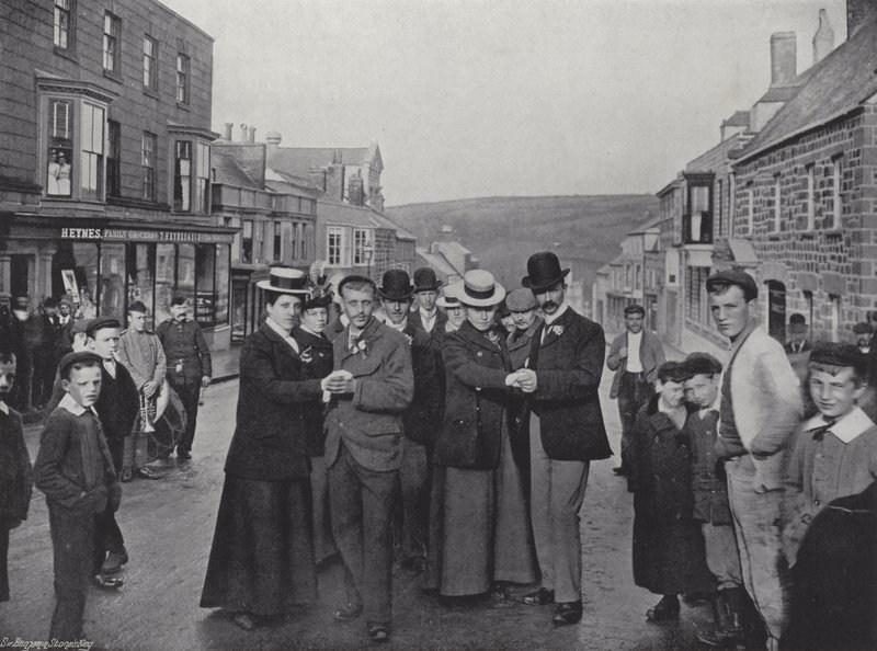 Helston Flora Day, Early Dancers autorstwa J. Benjamin Stone
