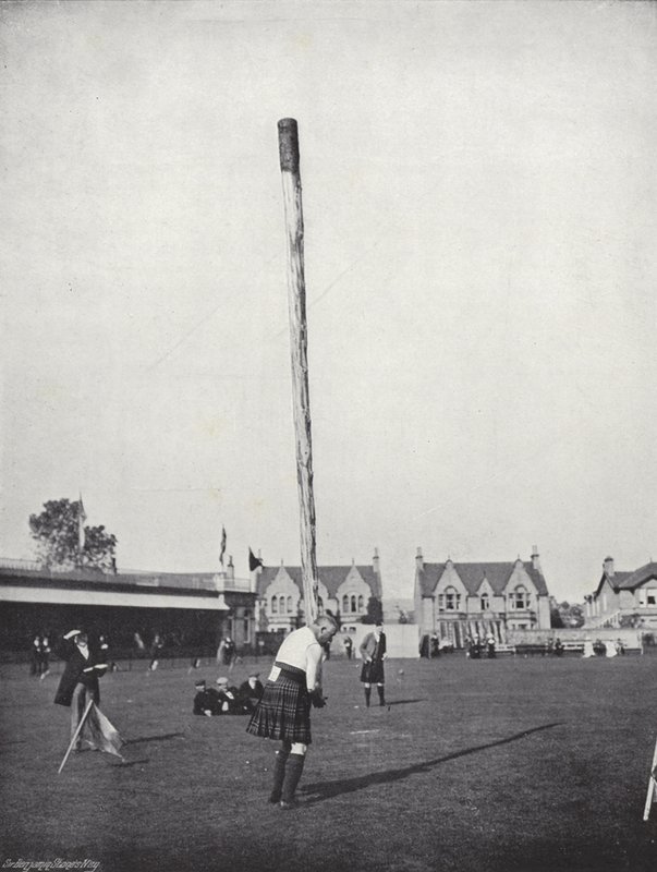 Spotkanie Inverness, rzucanie Caber autorstwa J. Benjamin Stone