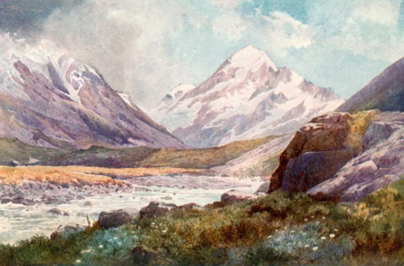 Mount Cook, Nowa Zelandia autorstwa J. Williamson