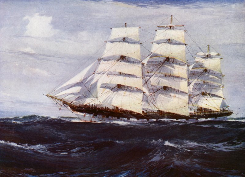 Statki Clipper: Benvenue (kolor lito) autorstwa Jack (after) Spurling