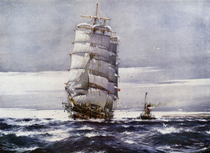 Statki Clipper: Carlisle Castle (kolor lito) autorstwa Jack (after) Spurling