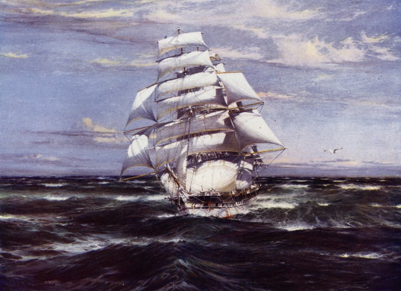 Statki Clipper: Harbinger (kolor lito) autorstwa Jack (after) Spurling