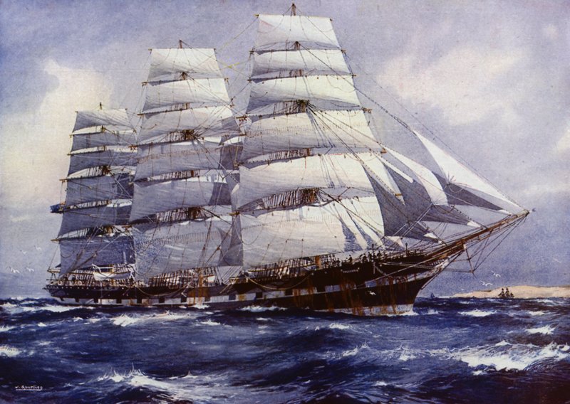 Statki Clipper: Macquarie (kolor lito) autorstwa Jack (after) Spurling