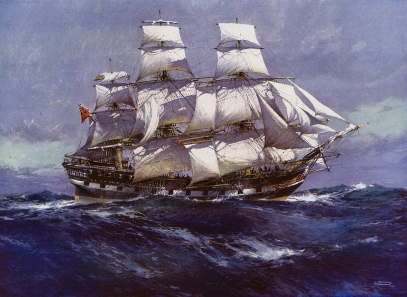Statki Clipper: Northfleet (kolor lito) autorstwa Jack (after) Spurling