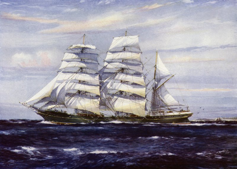 Statki Clipper: Strathdon (kolor lito) autorstwa Jack (after) Spurling