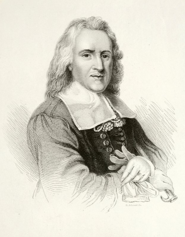 Izaak Walton, autor angielski (grafika) autorstwa Jacob (after) Huysmans