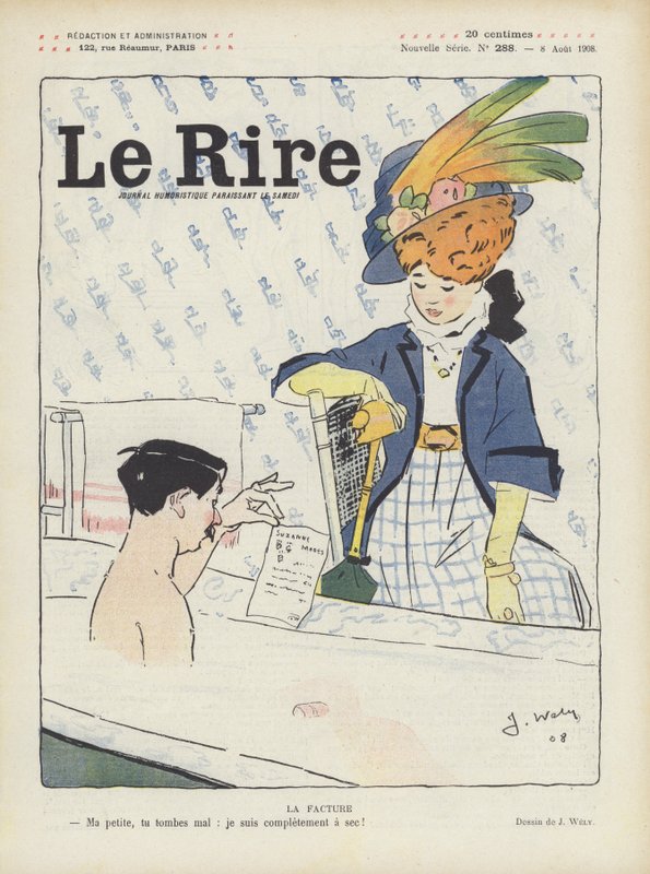 Ilustracja do Le Rire autorstwa Jacques Wely