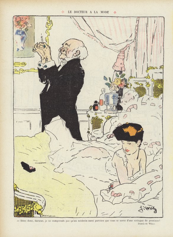 Ilustracja do Le Rire autorstwa Jacques Wely