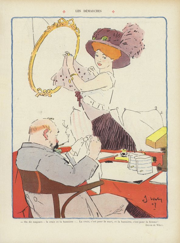 Ilustracja do Le Rire autorstwa Jacques Wely