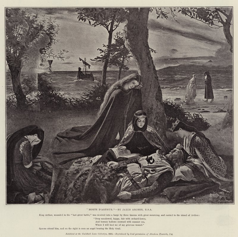Śmierć Artura autorstwa James Archer