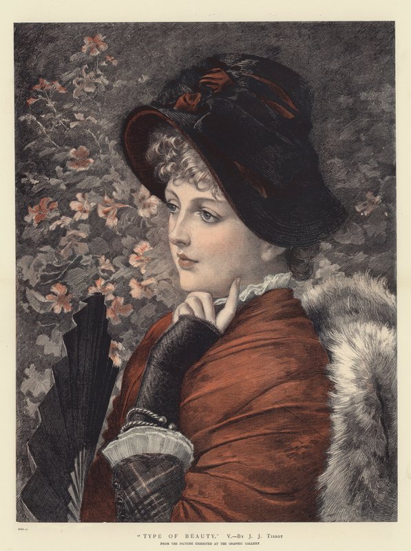 Rodzaj urody, V (chromolitho) autorstwa James Jacques Joseph Tissot