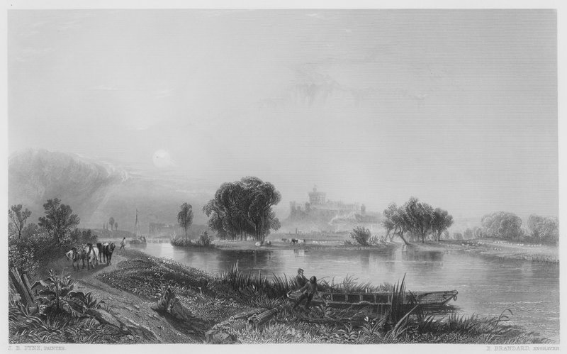 Zamek Windsor (rycina) autorstwa James Baker (after) Pyne