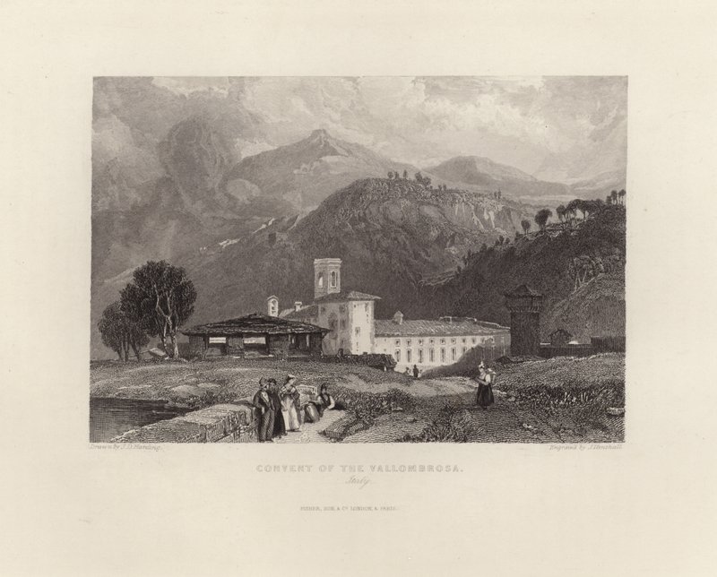 Klasztor Vallombrosa autorstwa James Duffield Harding
