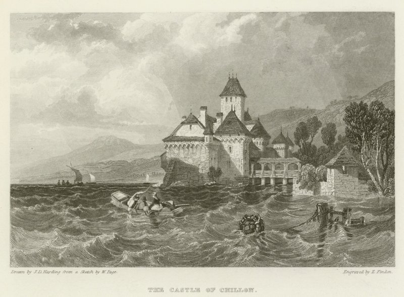 Zamek Chillon autorstwa James Duffield Harding