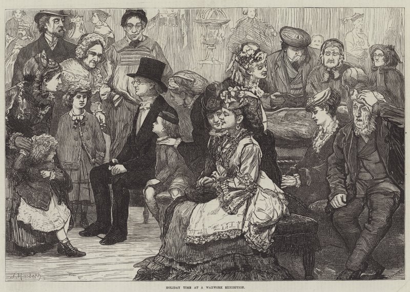 Wakacje na wystawie figur woskowych autorstwa James Macbeth