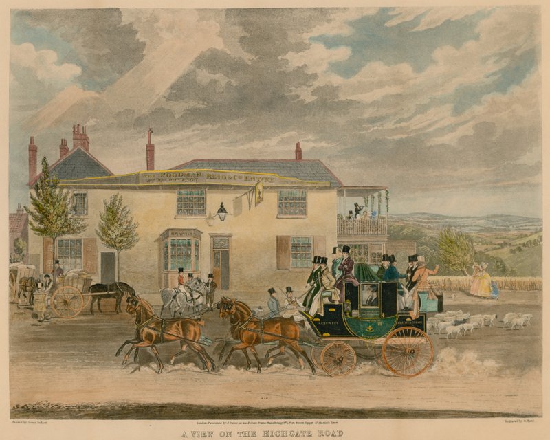 Widok na Highgate Road autorstwa James Pollard