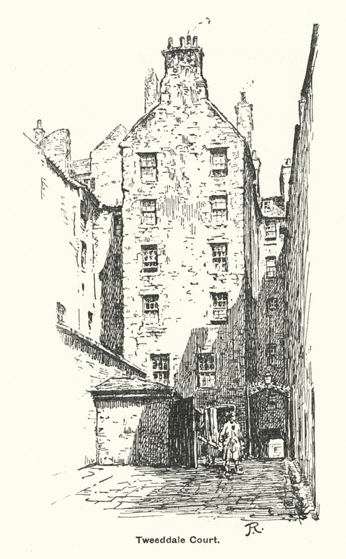 Tweeddale Court (lito) autorstwa James Riddel