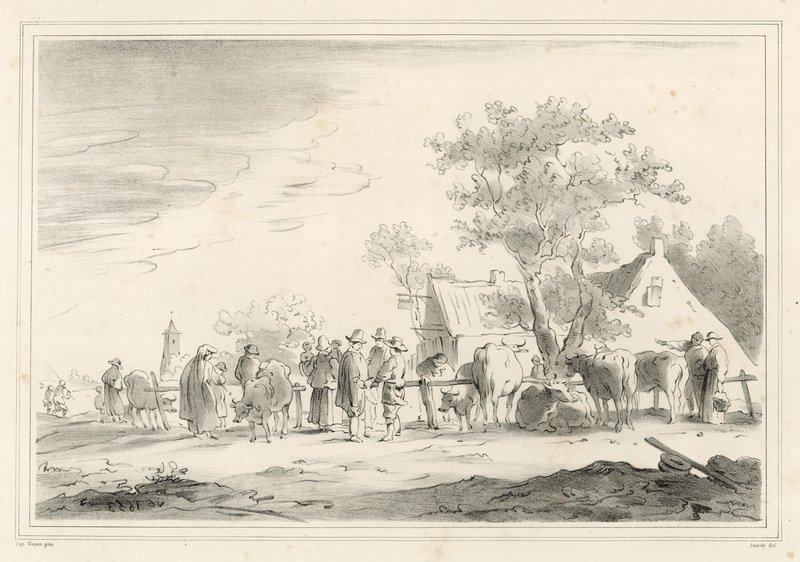 Targ bydła autorstwa Jan Josephsz van Goyen