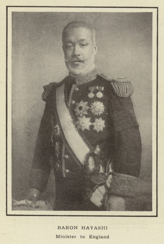 Baron Hayashi, minister w Anglii autorstwa Japanese Photographer