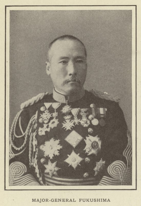 Generał dywizji Fukushima autorstwa Japanese Photographer