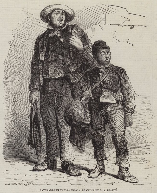 Savoyards w Paryżu autorstwa Jean Adolphe Beauce