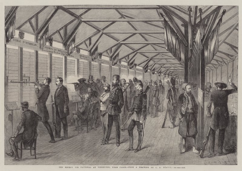 Recent Tir National w Vincennes pod Paryżem autorstwa Jean Adolphe Beauce