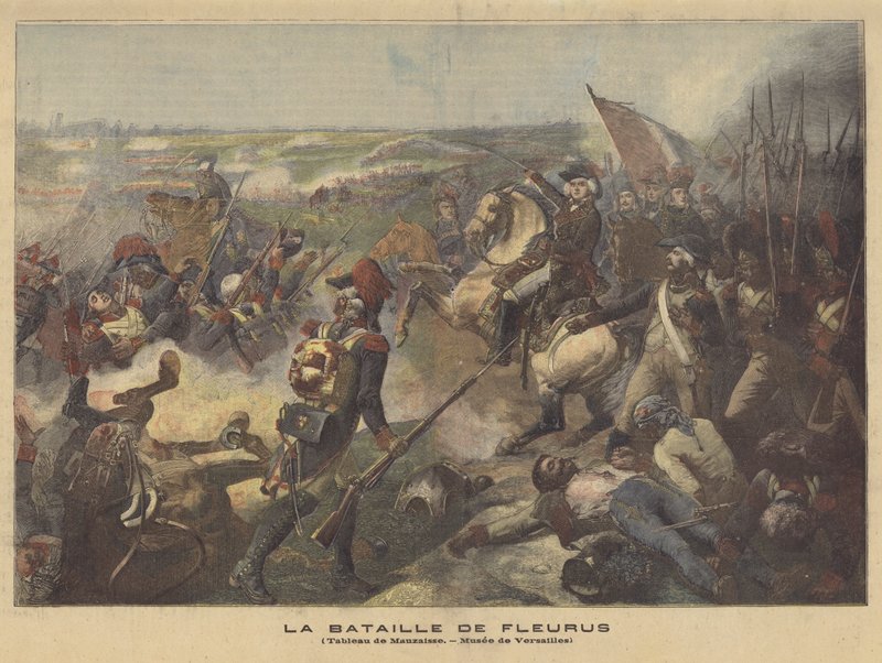 Bitwa pod Fleurus autorstwa Jean Baptiste Mauzaisse