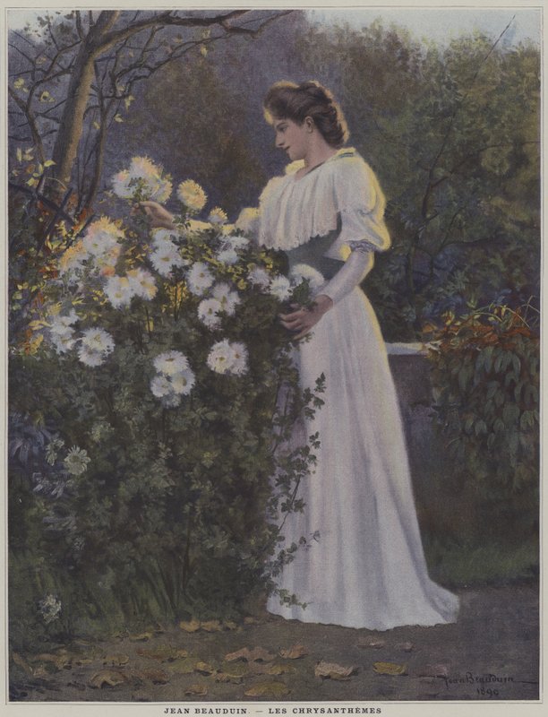 Les Chryzantemy (chryzantemy) autorstwa Jean Beauduin