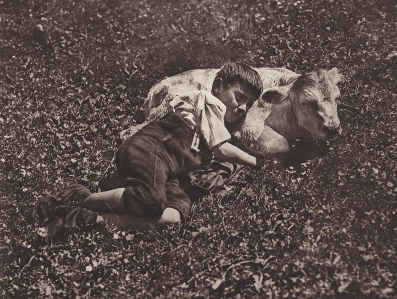Szwajcaria: Siesta (zdjęcie czarno-białe) autorstwa Jean Gaberell