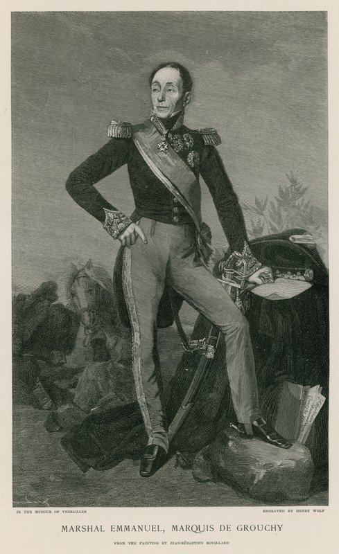 Marszałek Emmanuel, markiz de Grouchy autorstwa Jean Sebastien Rouillard
