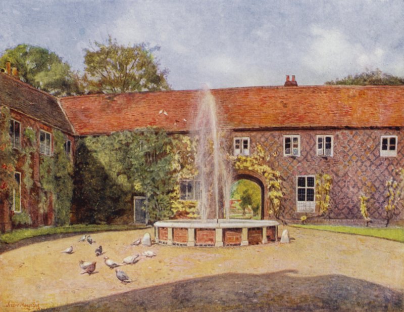 Fulham, The Courtyard (kolor lito) autorstwa Jessie MacGregor