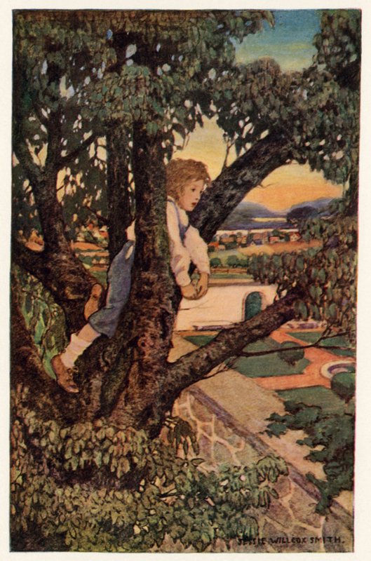 obce ziemie (kolor lito) autorstwa Jessie Willcox Smith