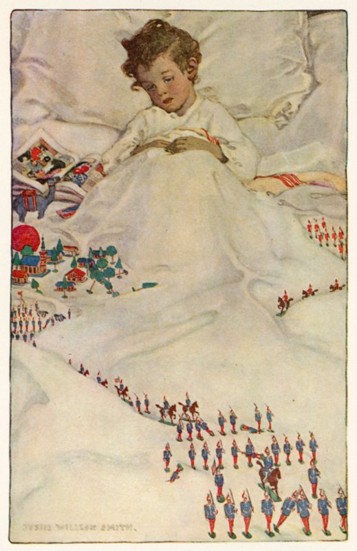 Kraina Kołdry (kolor lito) autorstwa Jessie Willcox Smith