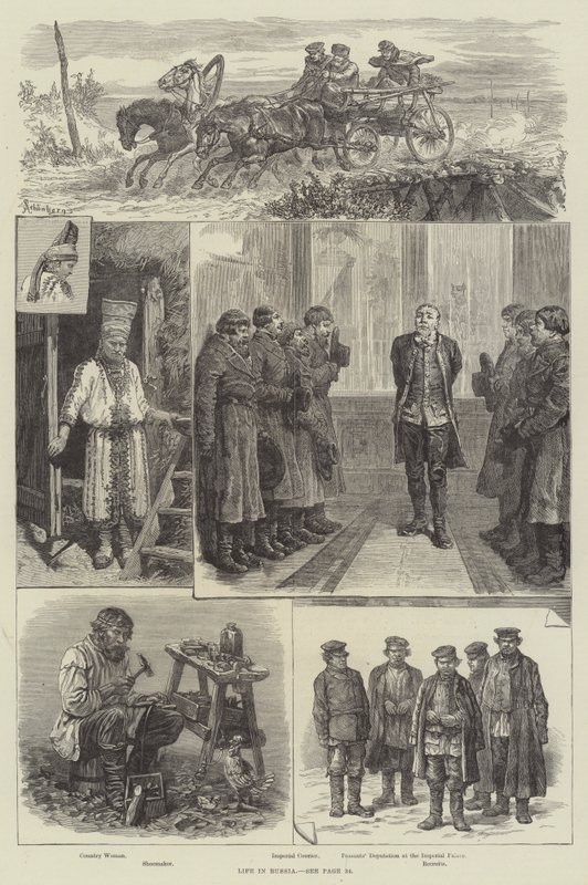 Życie w Rosji autorstwa Johann Nepomuk Schonberg
