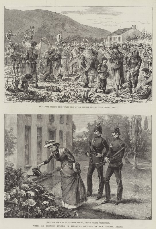 Z Sir Redversem Bullerem w Irlandii autorstwa Johann Nepomuk Schonberg