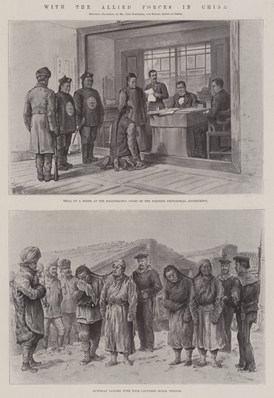 Z siłami alianckimi w Chinach autorstwa Johann Nepomuk Schonberg
