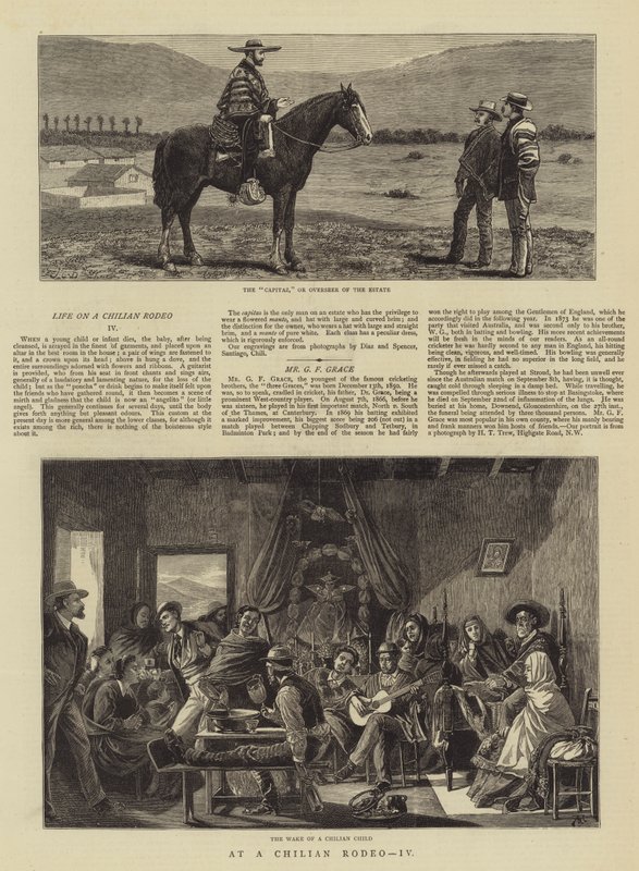 Na chilijskim rodeo, IV autorstwa John Charles Dollman