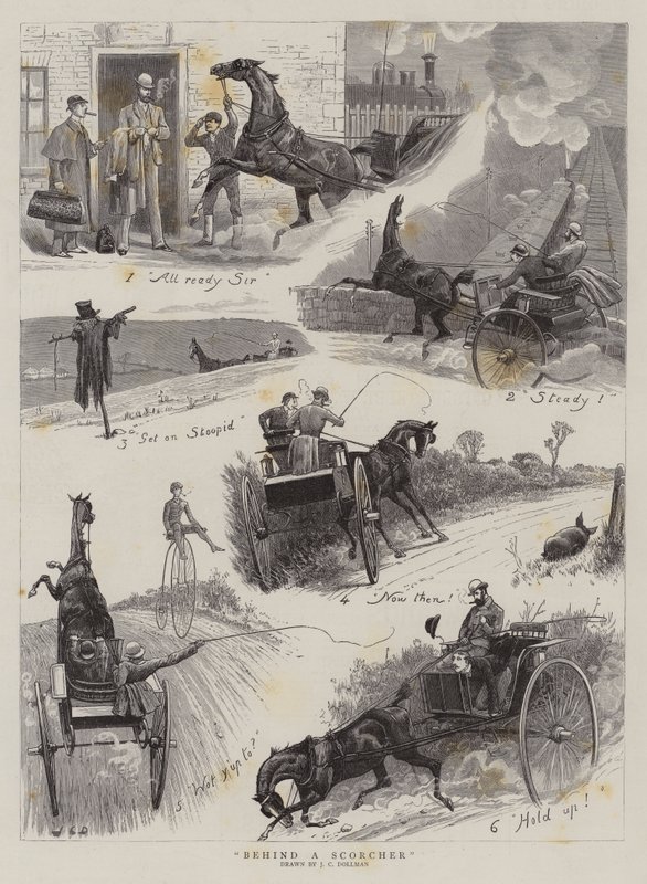 Za Scorcherem autorstwa John Charles Dollman