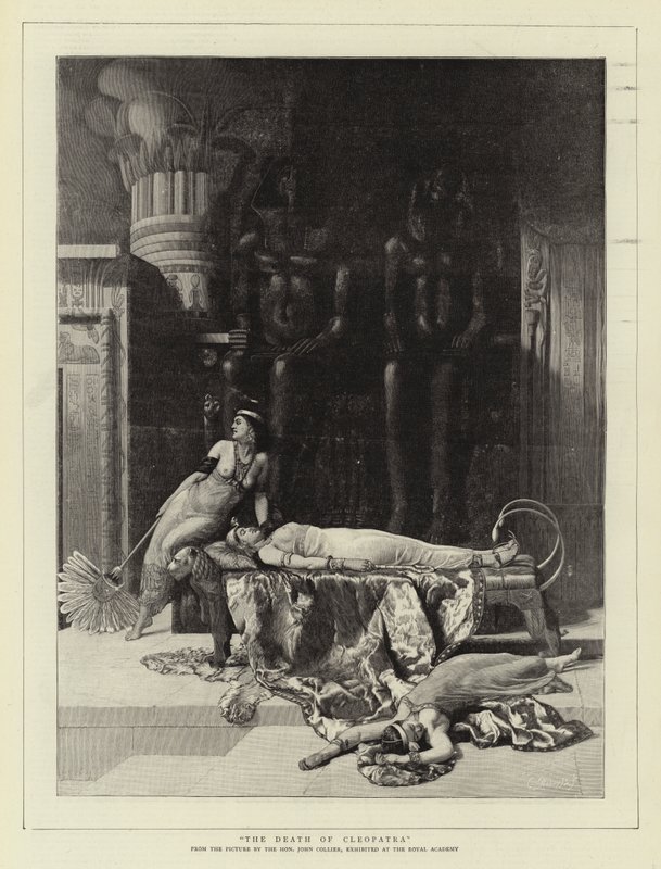 Śmierć Kleopatry autorstwa John Collier
