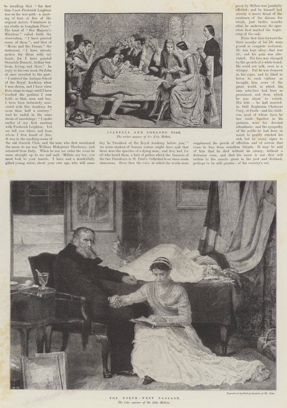 Nieżyjący już Sir John Everett Millais autorstwa John Everett Millais